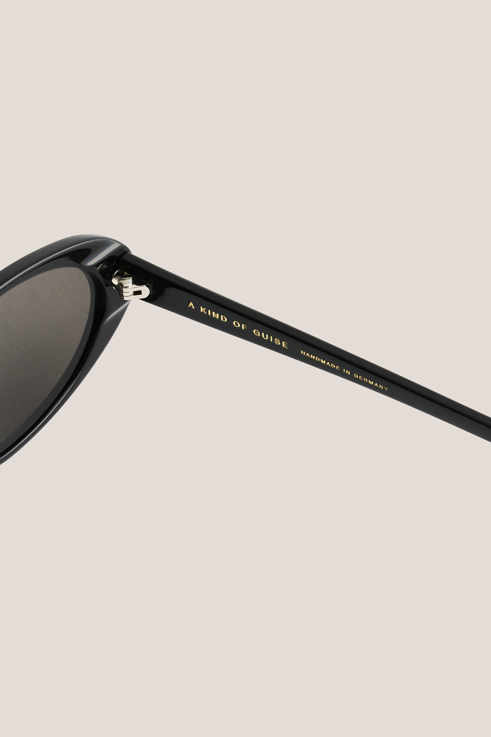 Unisex accessories sunglasses, handcrafted black oval acetate frame, dark grey Carl Zeiss lenses.