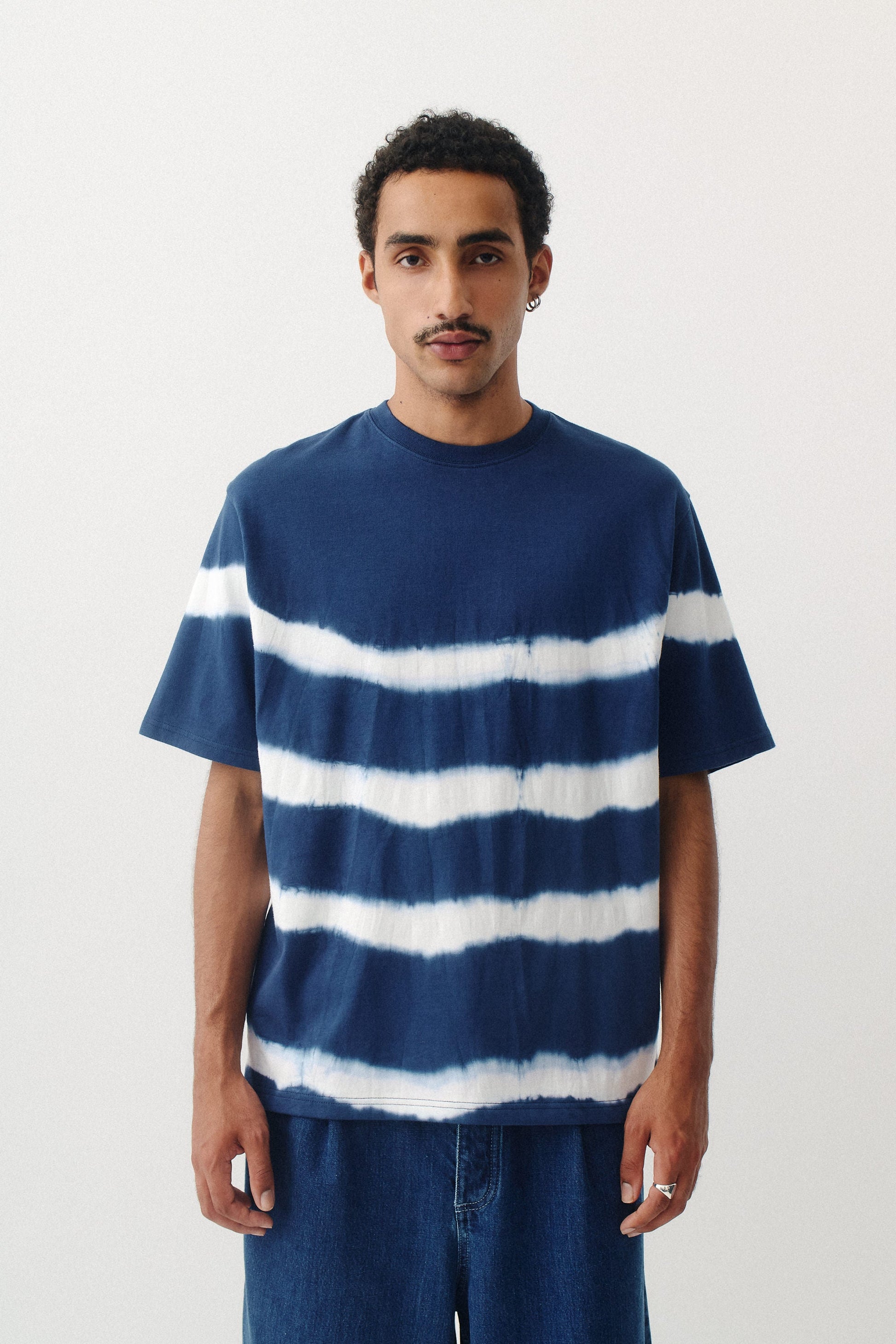 Ainsa T Shirt Tie Dye Marine Stripes