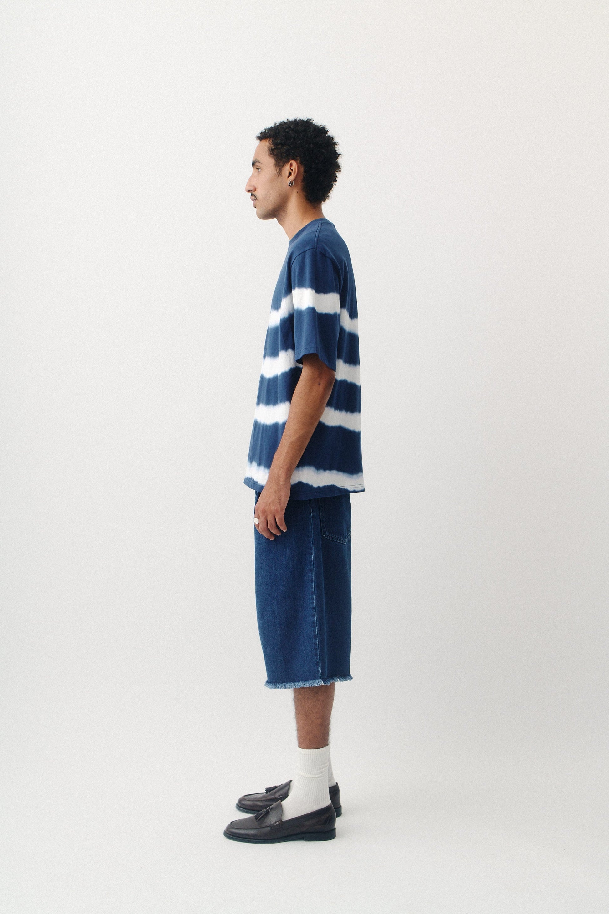 Ainsa T Shirt Tie Dye Marine Stripes