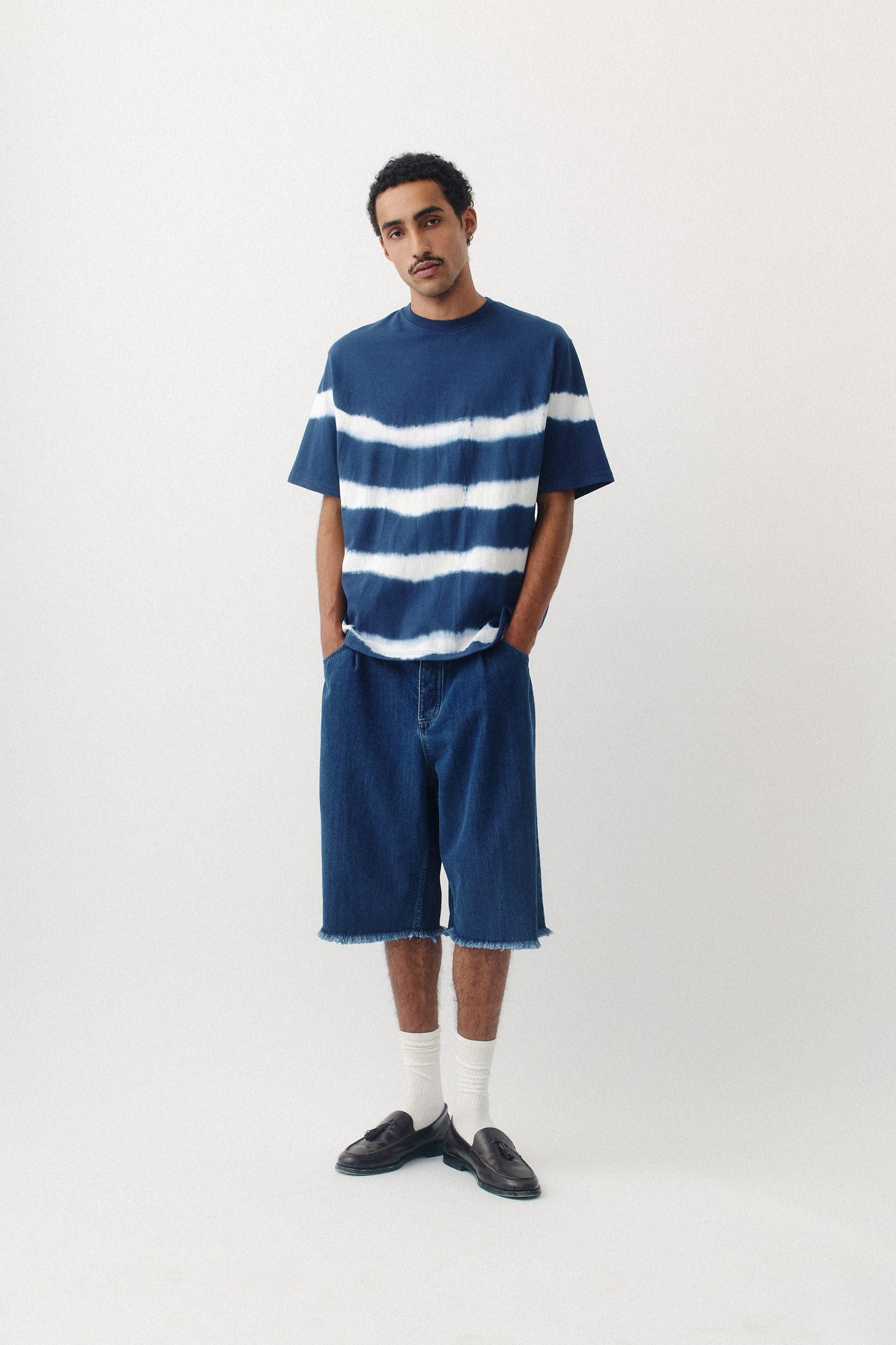 Ainsa T Shirt Tie Dye Marine Stripes
