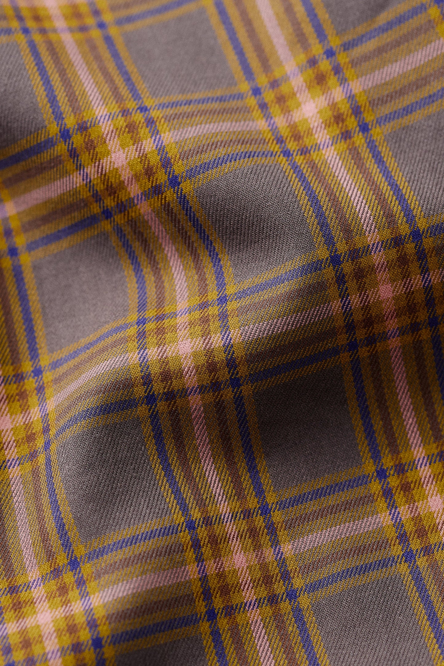 Banita Button Down Shirt Brown Madras Check
