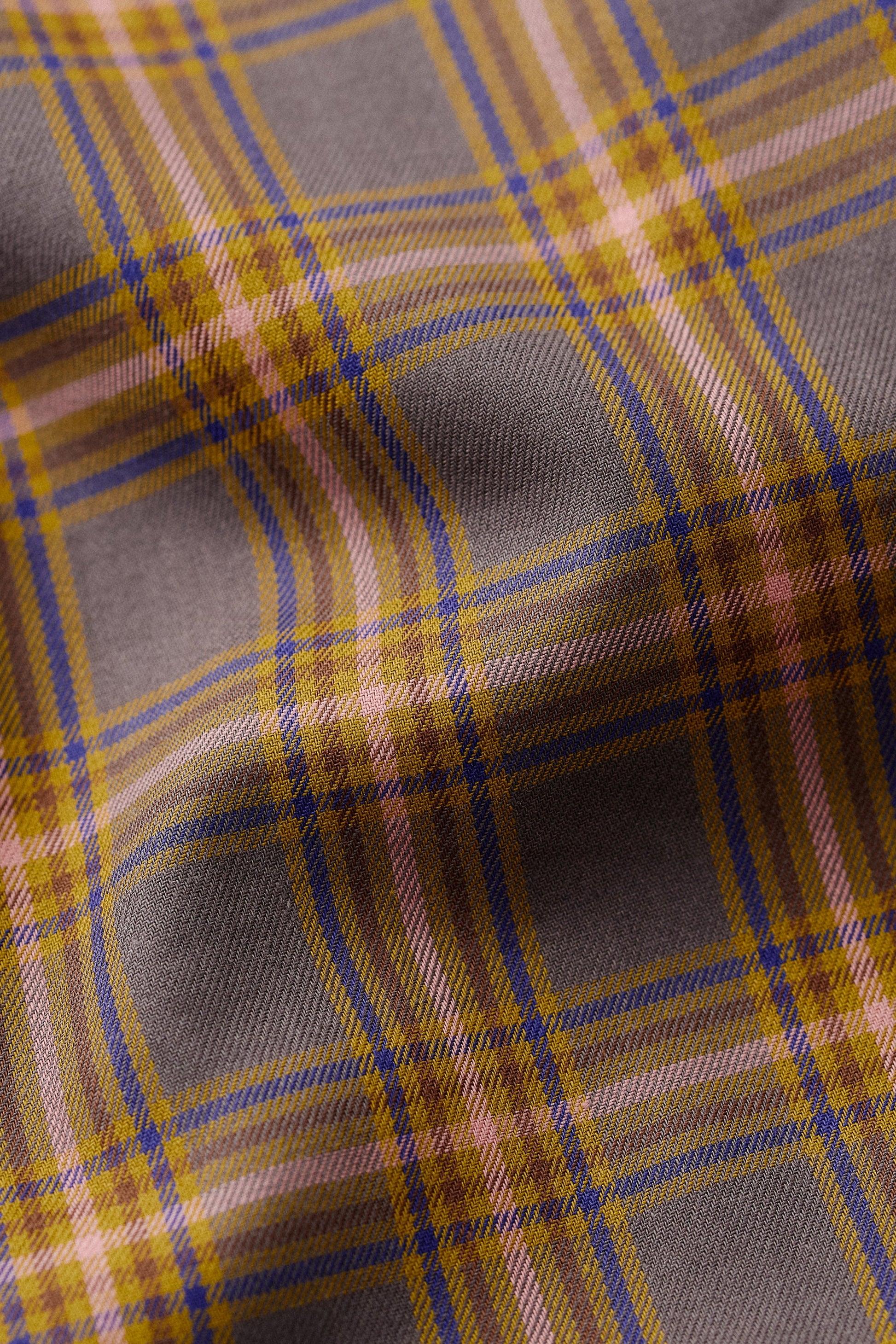 Banita Button Down Shirt Brown Madras Check