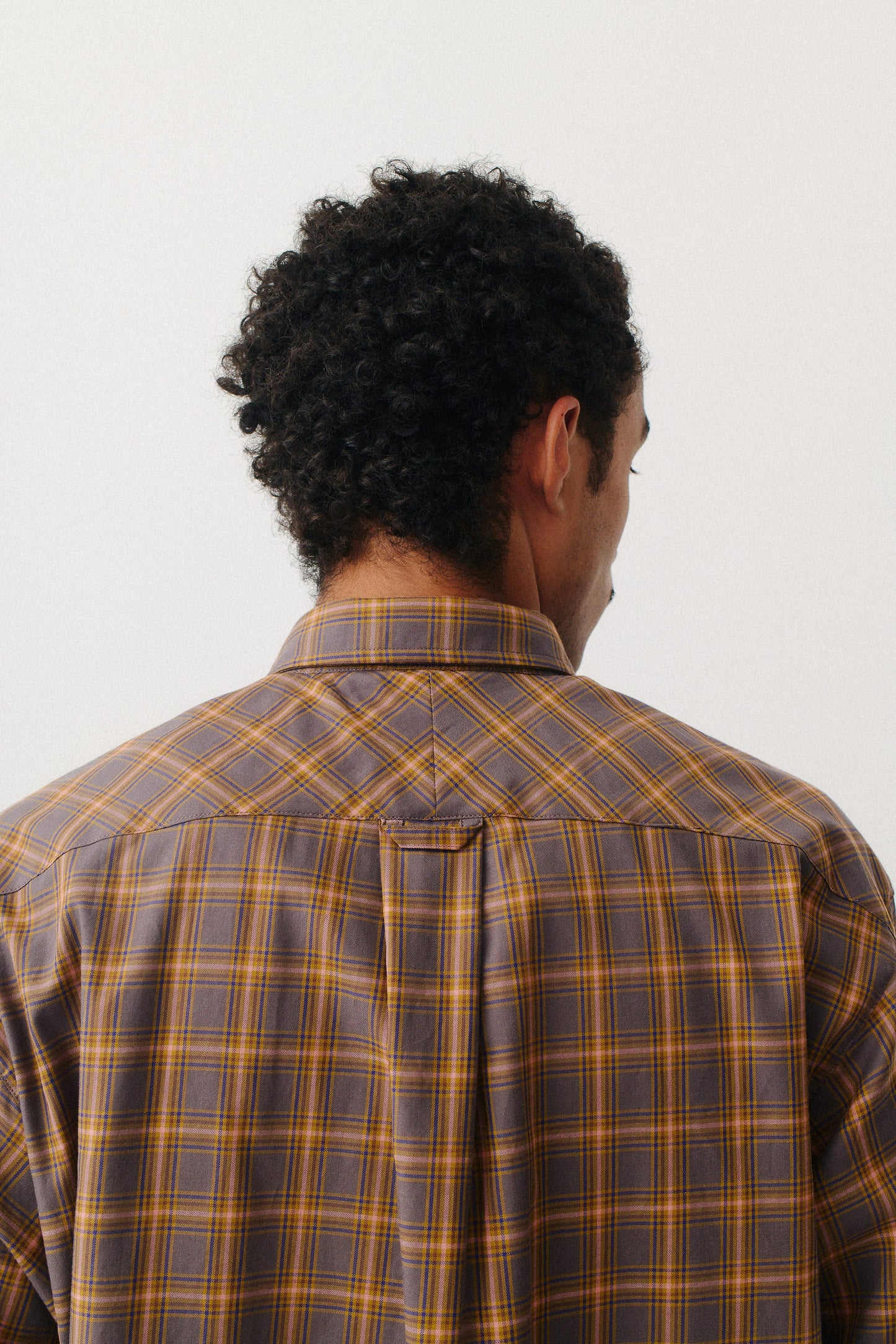 Banita Button Down Shirt Brown Madras Check