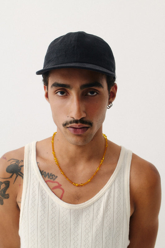 Chamar Cap Mystic Black Linen
