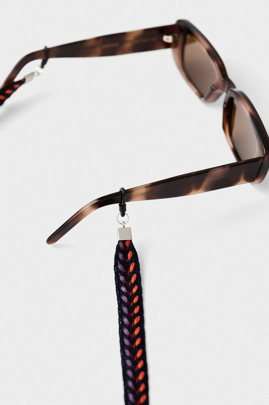 Spectacle Cord Navy Aubergines