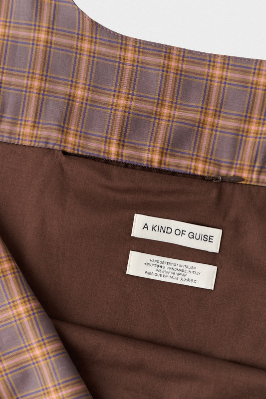 Thika Mesh Bag Brown Madras Check