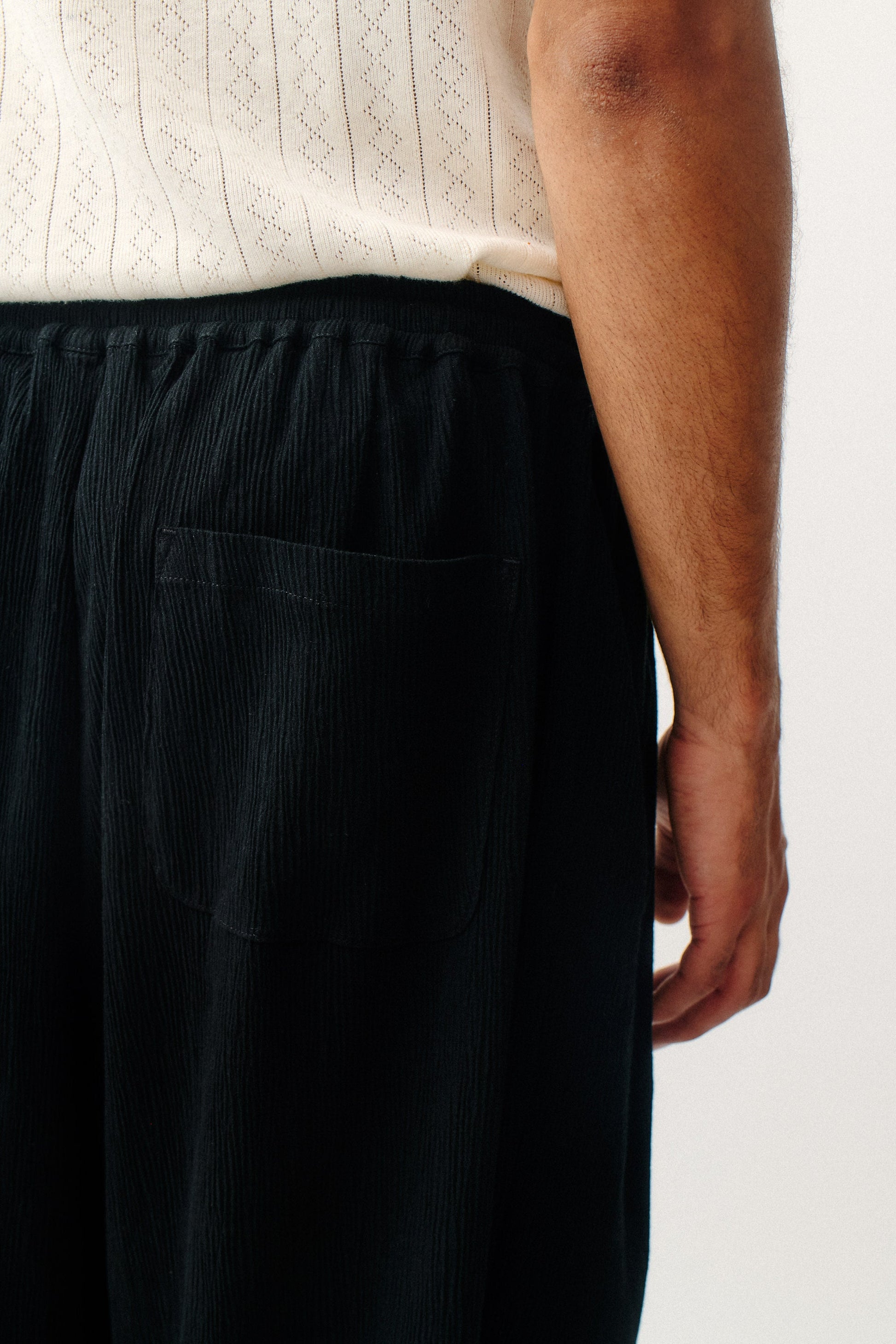 Wewa Wide Trousers Onyx Crincle