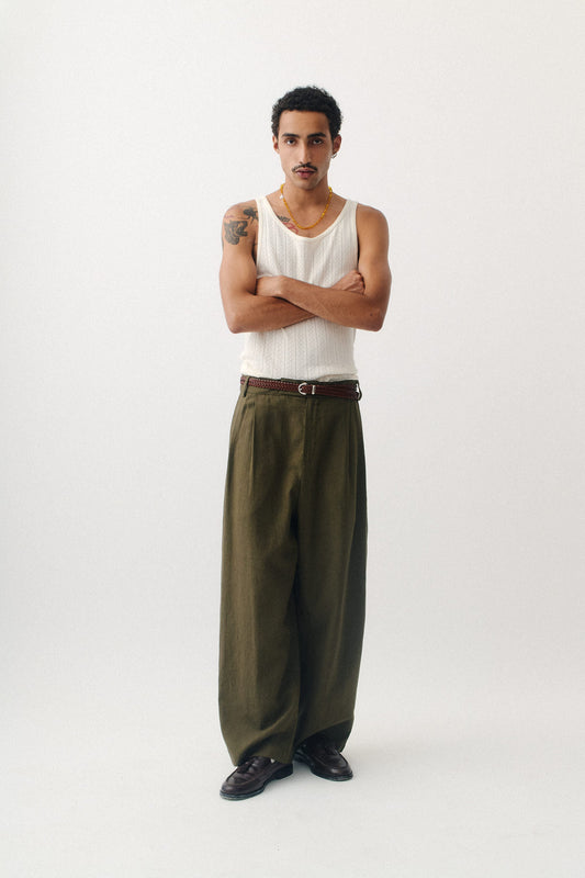 Yesa Trousers Dark Olive