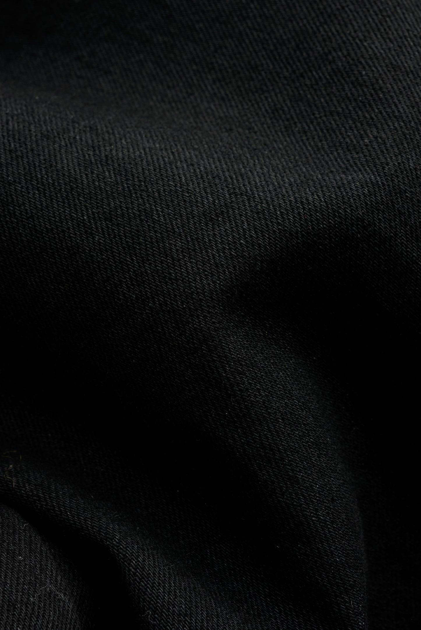 Men's pants, long-pants, 100% cotton selvedge denim, black.