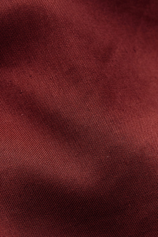 Women's skirt, midi, linen-virgin wool-mohair prunelle weave, dark red.