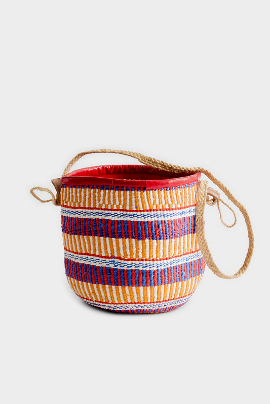 WOVEN BASKET BAG