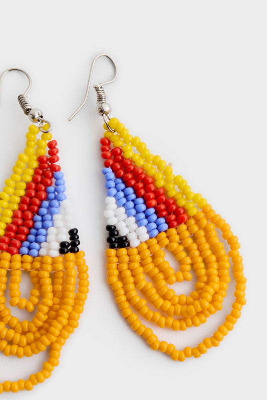 BEADED DROP EARRINGS