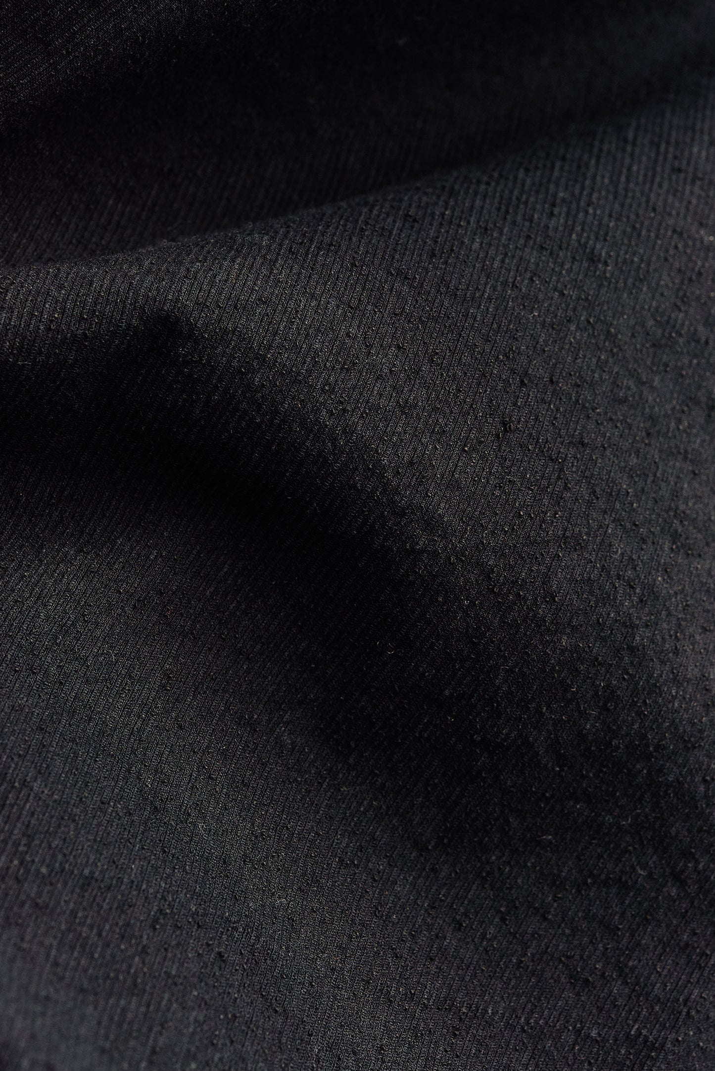 Men's shorts, black cotton blend fabric with irregular wavy stripes, pre-washed for softness.