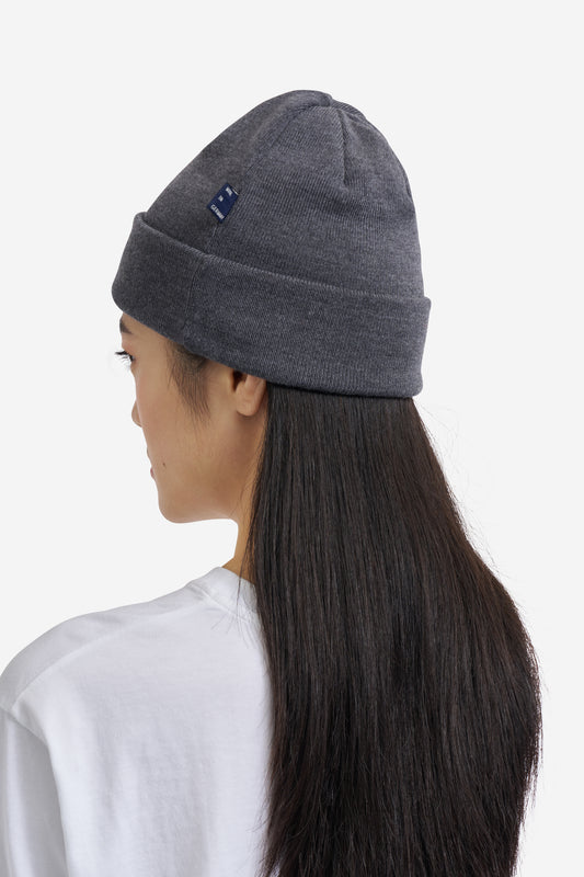 Women's accessories beanie, 100% mulesing-free merino wool, dark grey.