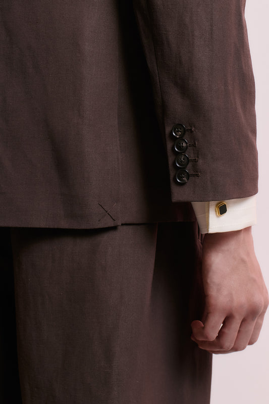 DOUBLE BREASTED PEAK BLAZER
