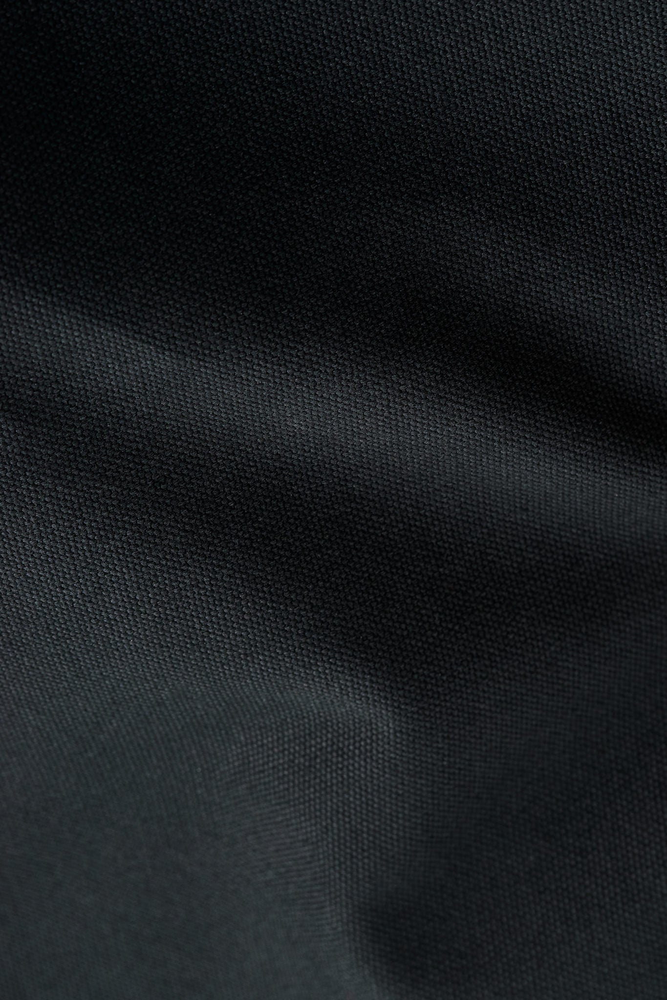 Women's accessories tote bag, recycled Ventile cotton, water-repellent, black.