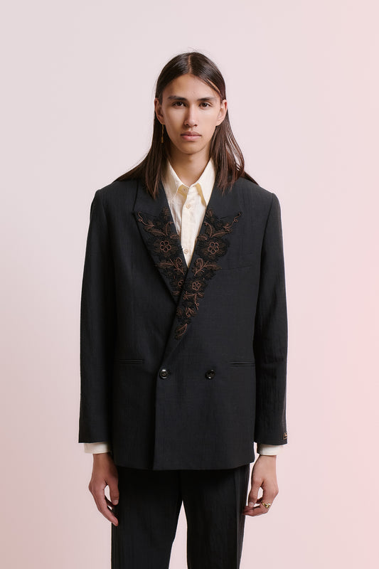 RELAXED DOUBLE BUTTONED BLAZER